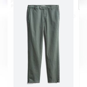 Lila Ryan Pert Side Slit Skinny Trouser Pant Dark Green 10